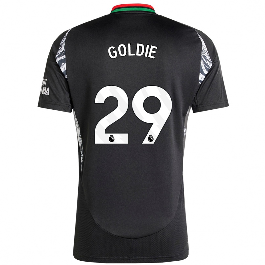 Enfant Football Maillot Teyah Goldie #29 Noir Tenues Extérieur 2024/25 Canada