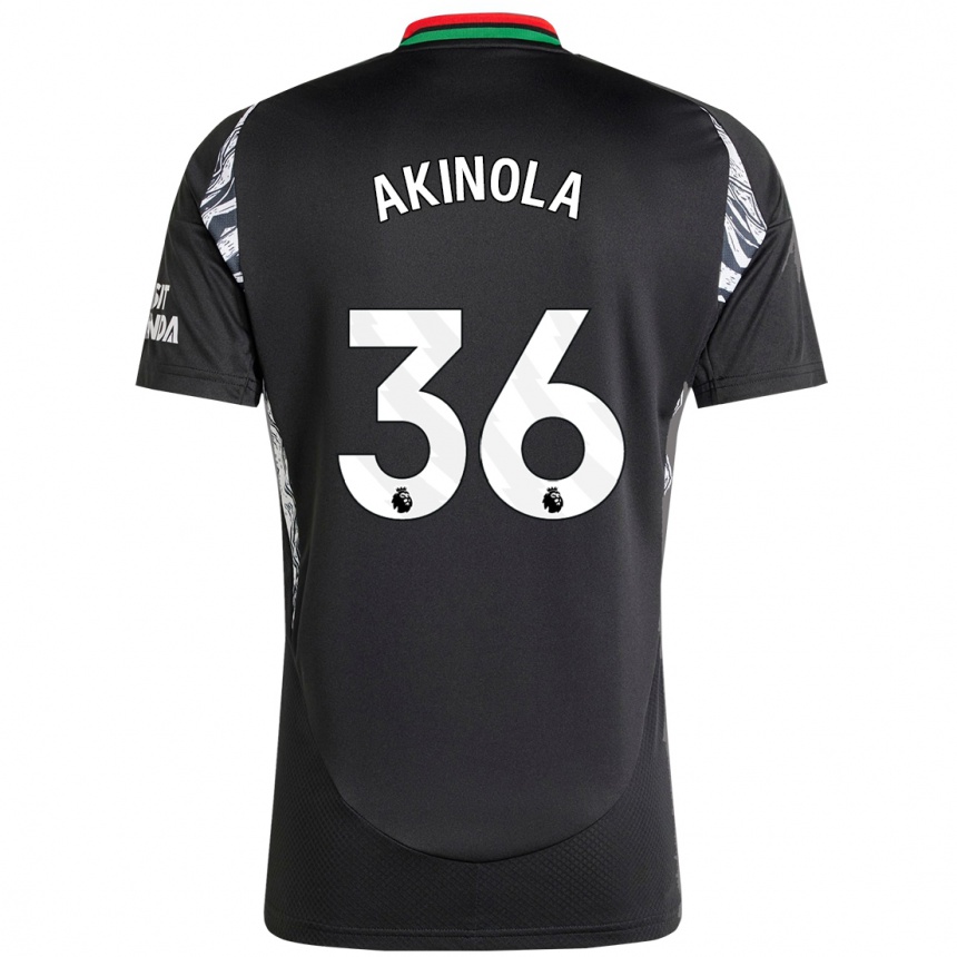 Enfant Football Maillot Tim Akinola #36 Noir Tenues Extérieur 2024/25 Canada