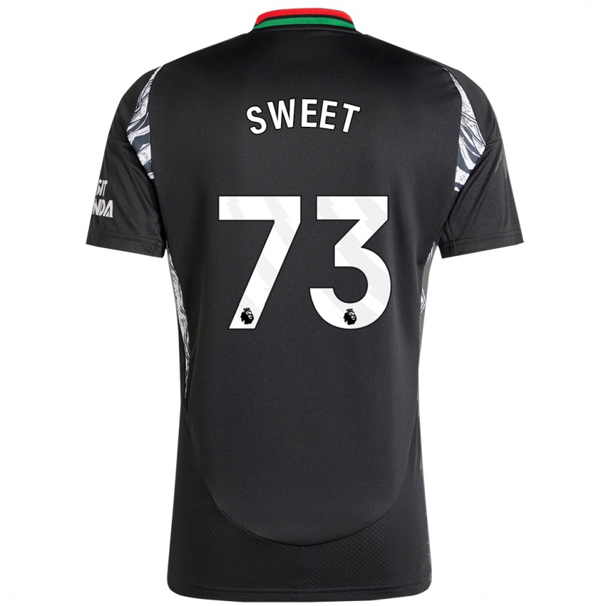 Enfant Football Maillot James Sweet #73 Noir Tenues Extérieur 2024/25 Canada