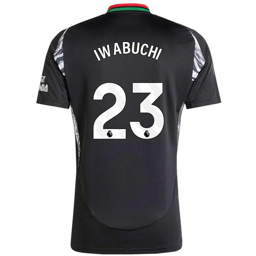 Enfant Football Maillot Mana Iwabuchi #23 Noir Tenues Extérieur 2024/25 Canada