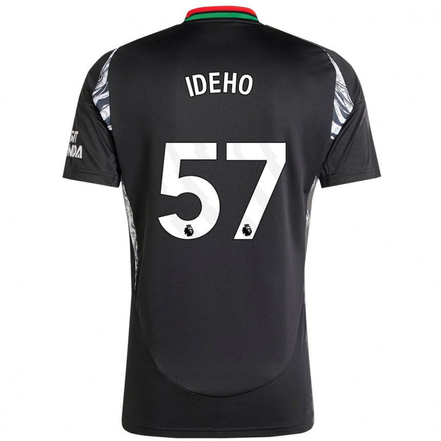 Kids Football Joel Ideho #57 Black Away Jersey 2024/25 T-Shirt Canada