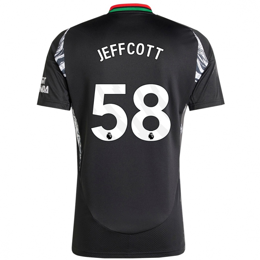 Enfant Football Maillot Henry Jeffcott #58 Noir Tenues Extérieur 2024/25 Canada