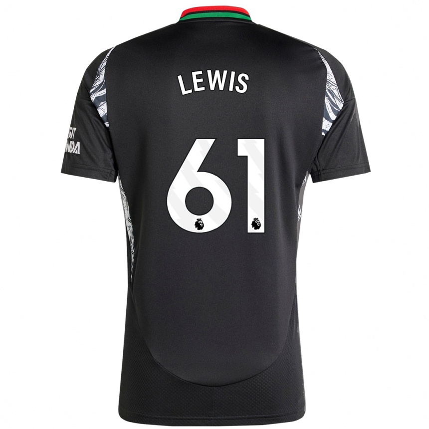 Enfant Football Maillot George Lewis #61 Noir Tenues Extérieur 2024/25 Canada