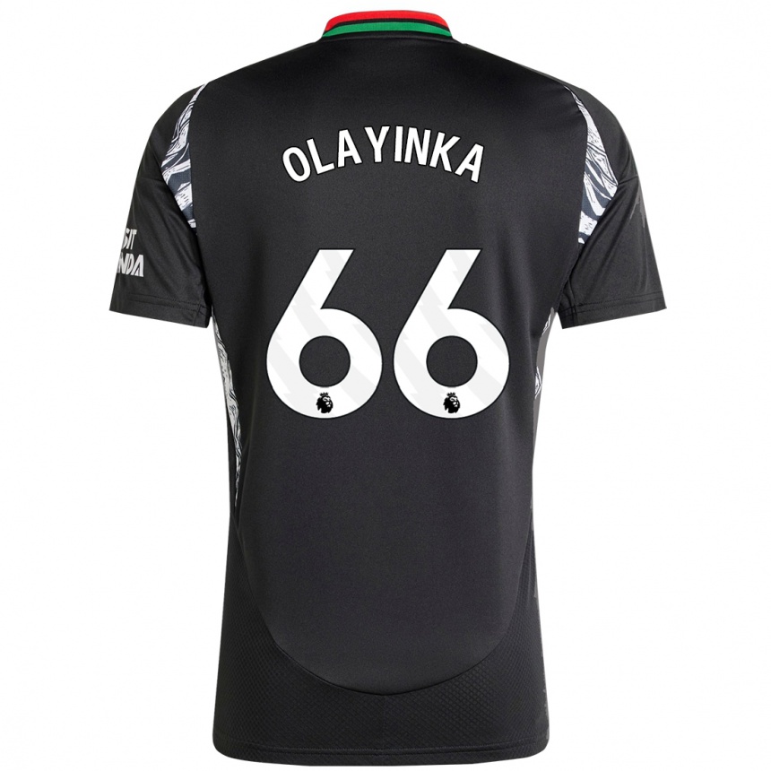 Enfant Football Maillot James Olayinka #66 Noir Tenues Extérieur 2024/25 Canada