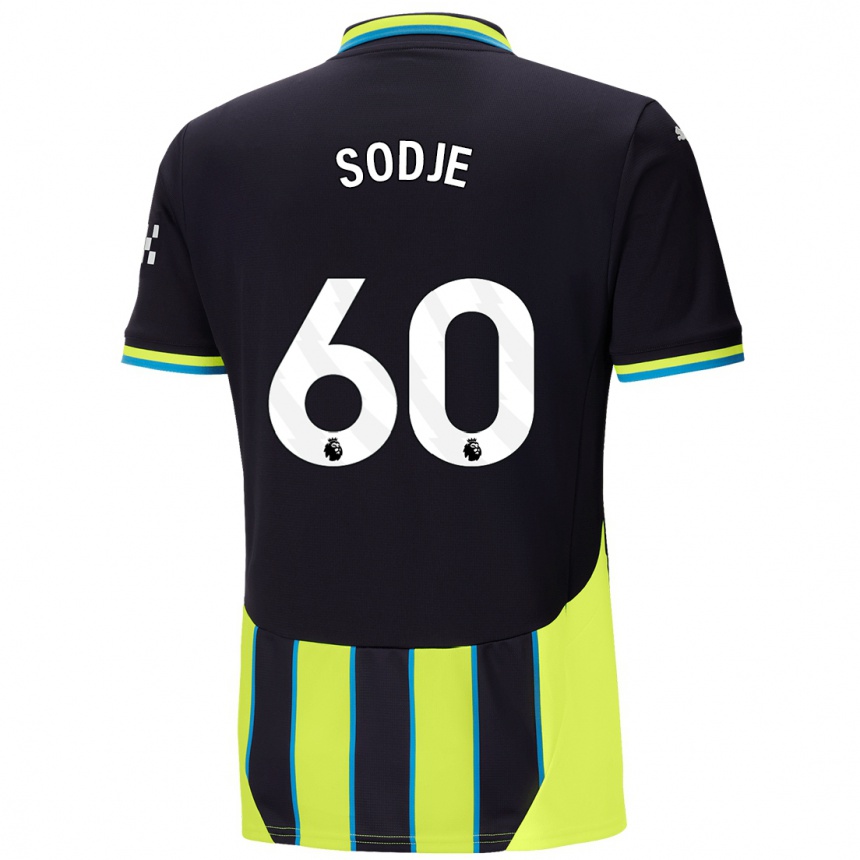 Kids Football Tai Sodje #60 Blue Yellow Away Jersey 2024/25 T-Shirt Canada