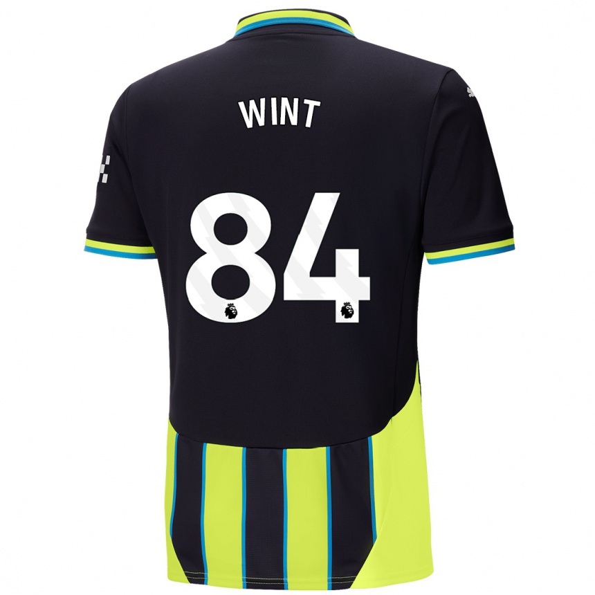 Enfant Football Maillot Jack Wint #84 Bleu Jaune Tenues Extérieur 2024/25 Canada