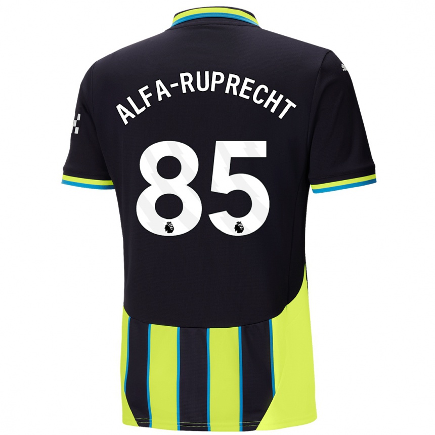 Enfant Football Maillot Farid Alfa-Ruprecht #85 Bleu Jaune Tenues Extérieur 2024/25 Canada