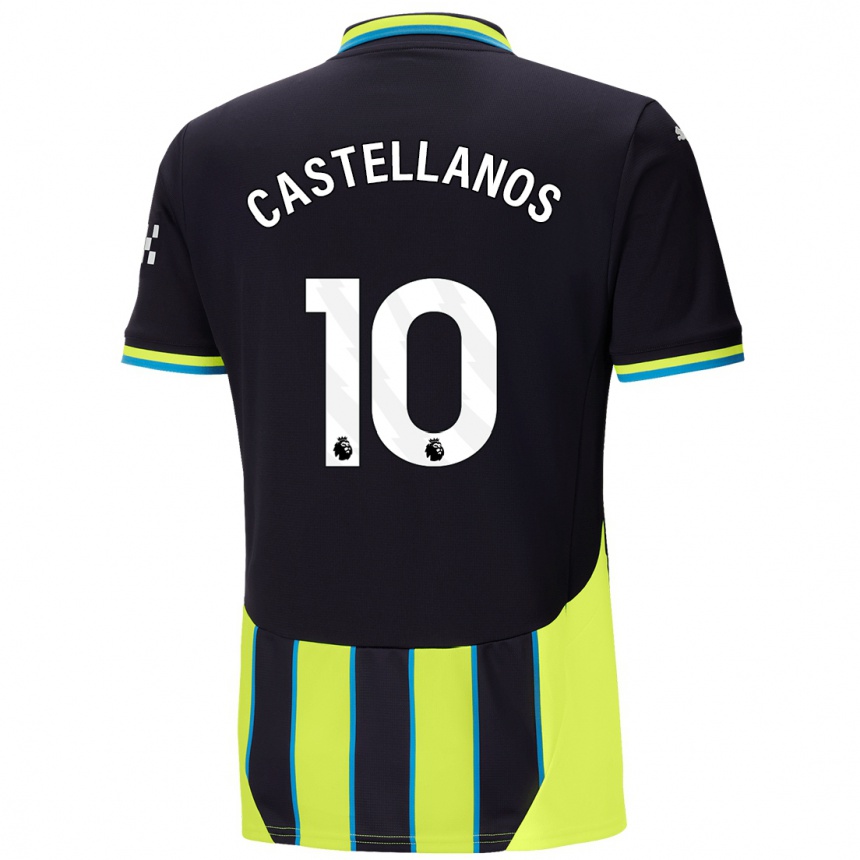 Enfant Football Maillot Deyna Castellanos #10 Bleu Jaune Tenues Extérieur 2024/25 Canada