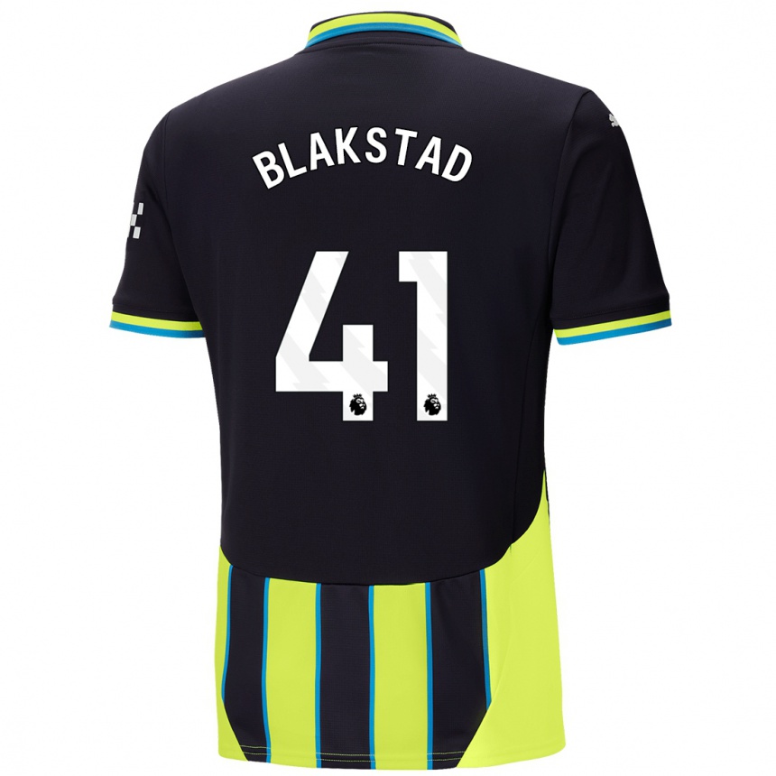 Enfant Football Maillot Julie Blakstad #41 Bleu Jaune Tenues Extérieur 2024/25 Canada