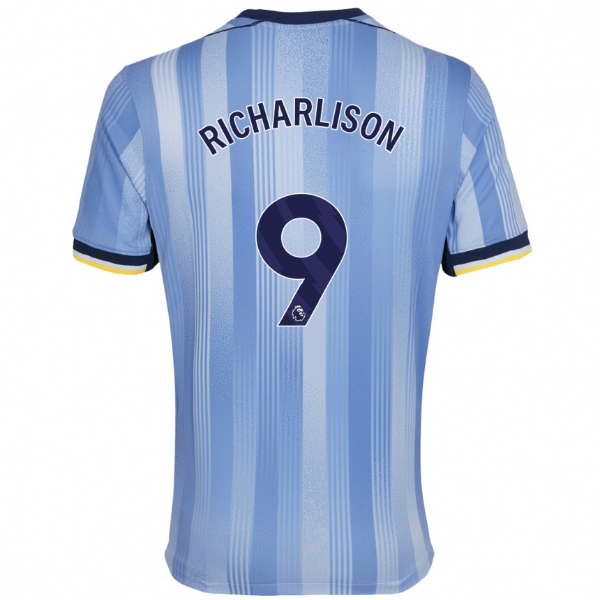 Kids Football Richarlison #9 Light Blue Away Jersey 2024/25 T-Shirt Canada