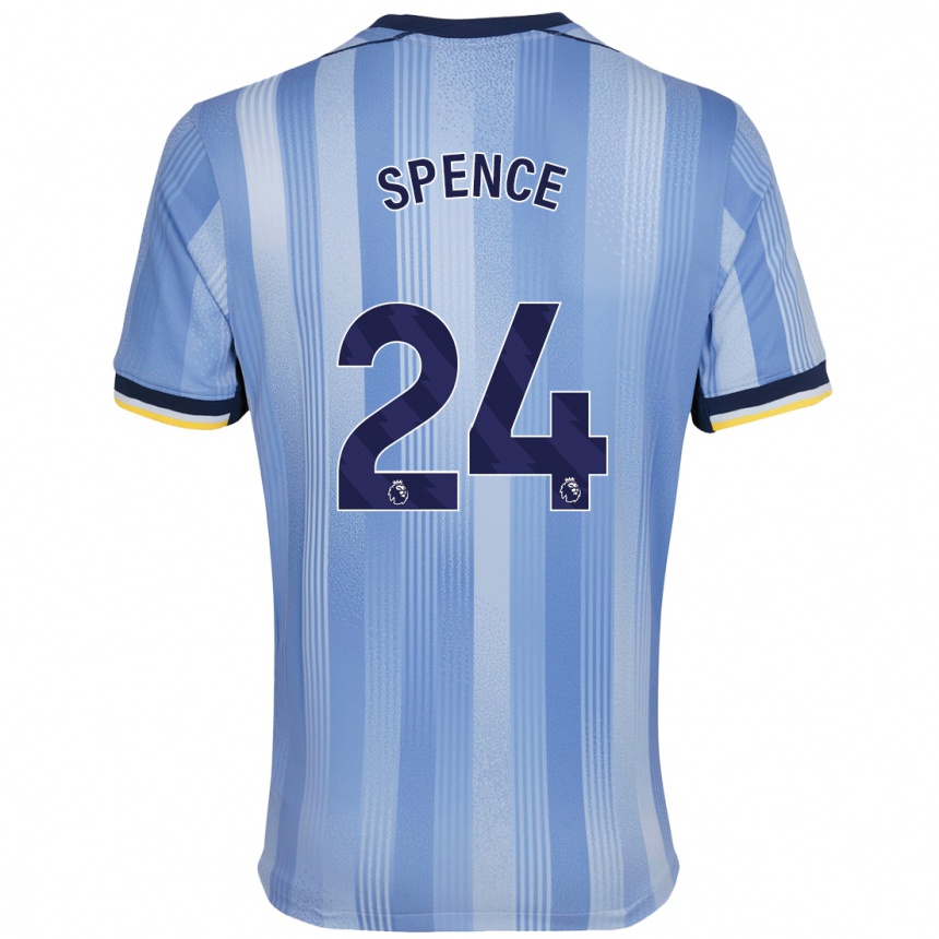 Kids Football Djed Spence #24 Light Blue Away Jersey 2024/25 T-Shirt Canada