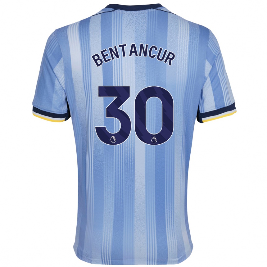 Enfant Football Maillot Rodrigo Bentancur #30 Bleu Clair Tenues Extérieur 2024/25 Canada