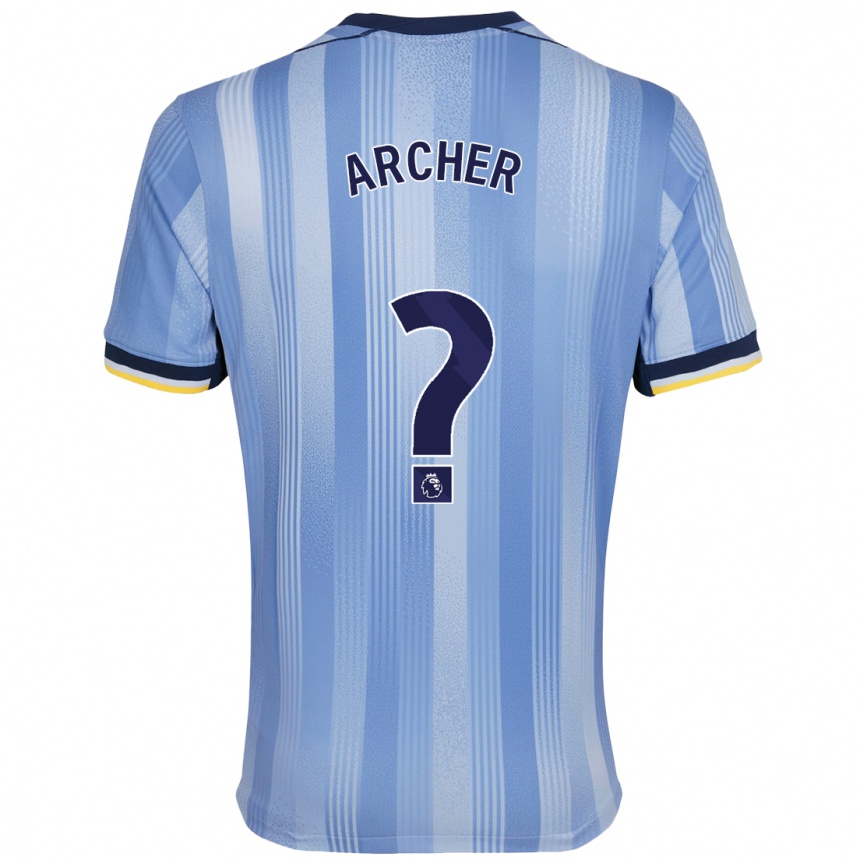 Enfant Football Maillot Samual Archer #0 Bleu Clair Tenues Extérieur 2024/25 Canada