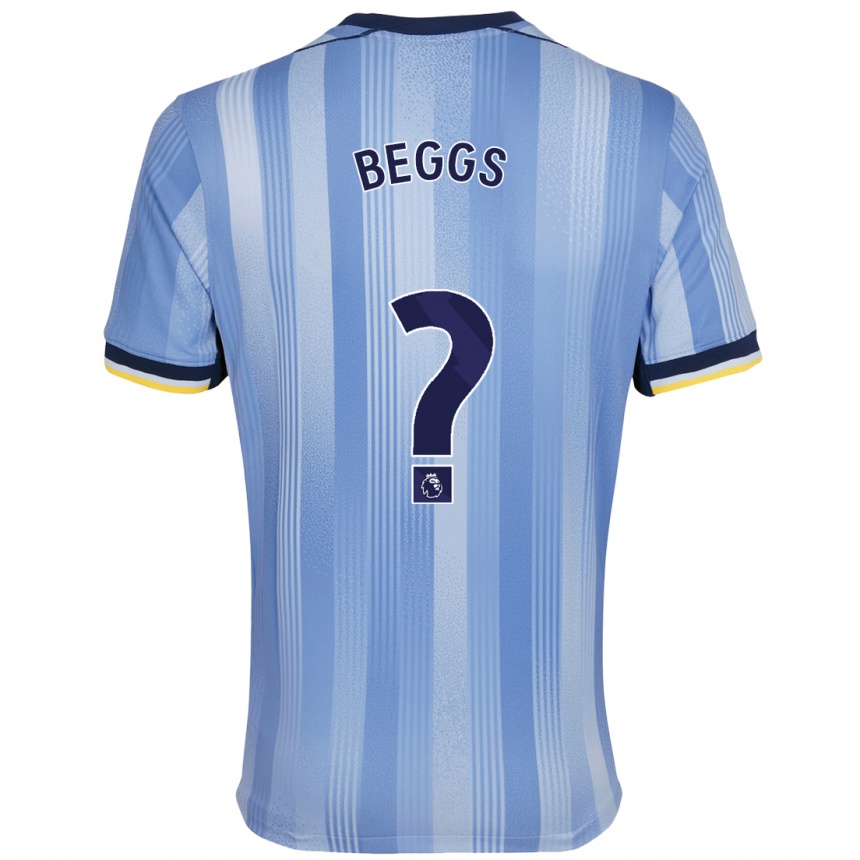 Kids Football Jamel Beggs #0 Light Blue Away Jersey 2024/25 T-Shirt Canada