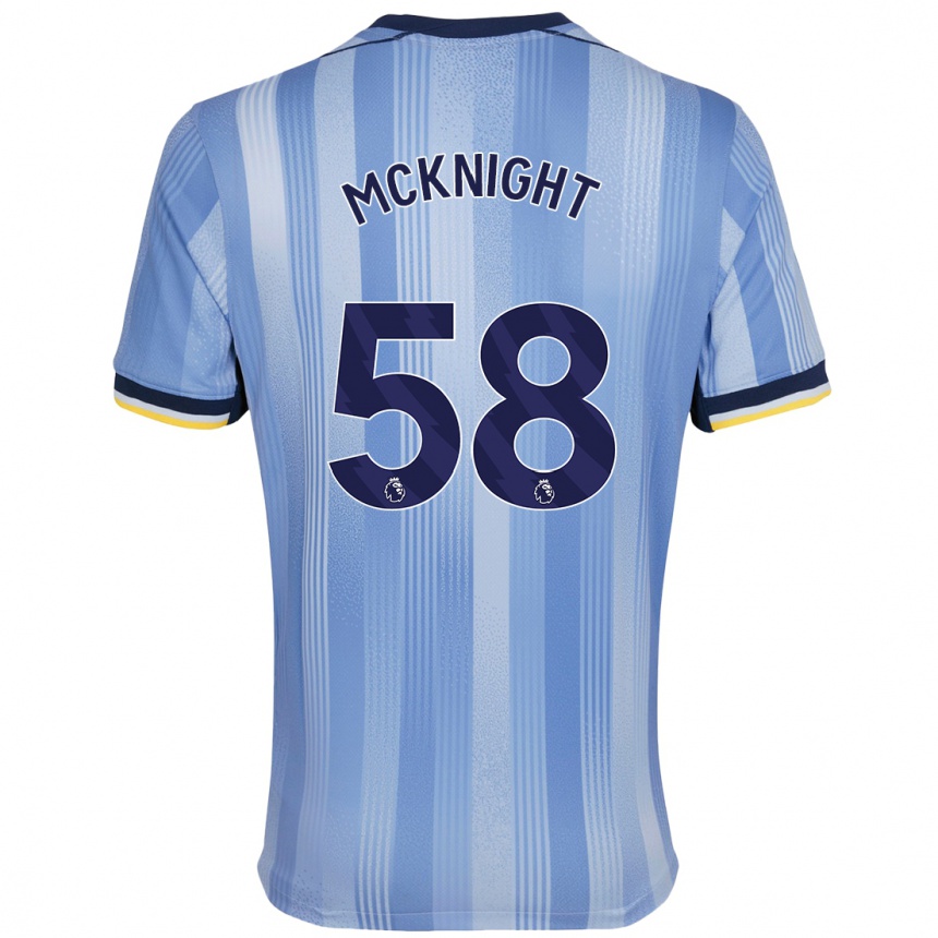 Enfant Football Maillot Maxwell Mcknight #58 Bleu Clair Tenues Extérieur 2024/25 Canada