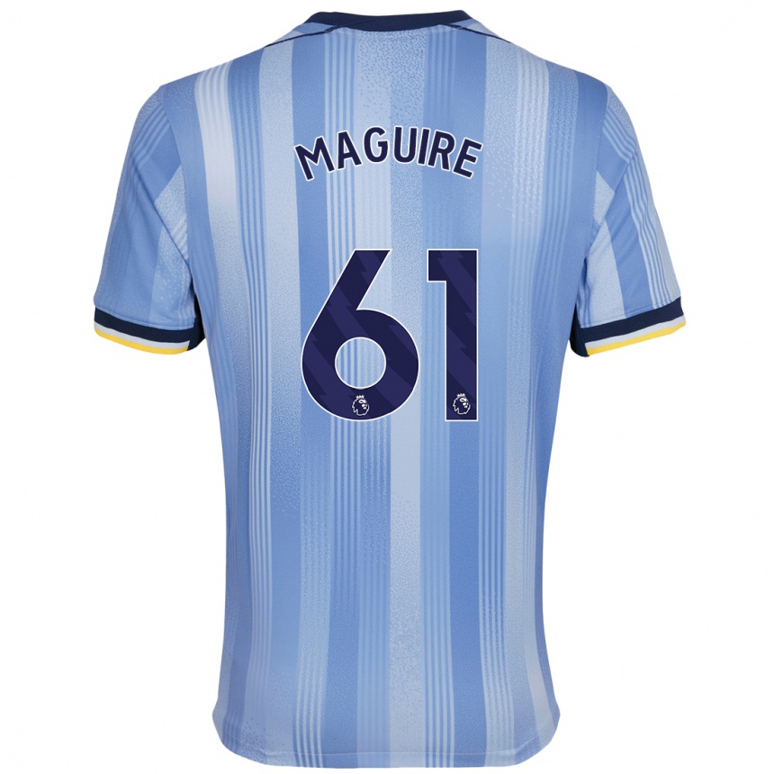 Kids Football Aaron Maguire #61 Light Blue Away Jersey 2024/25 T-Shirt Canada