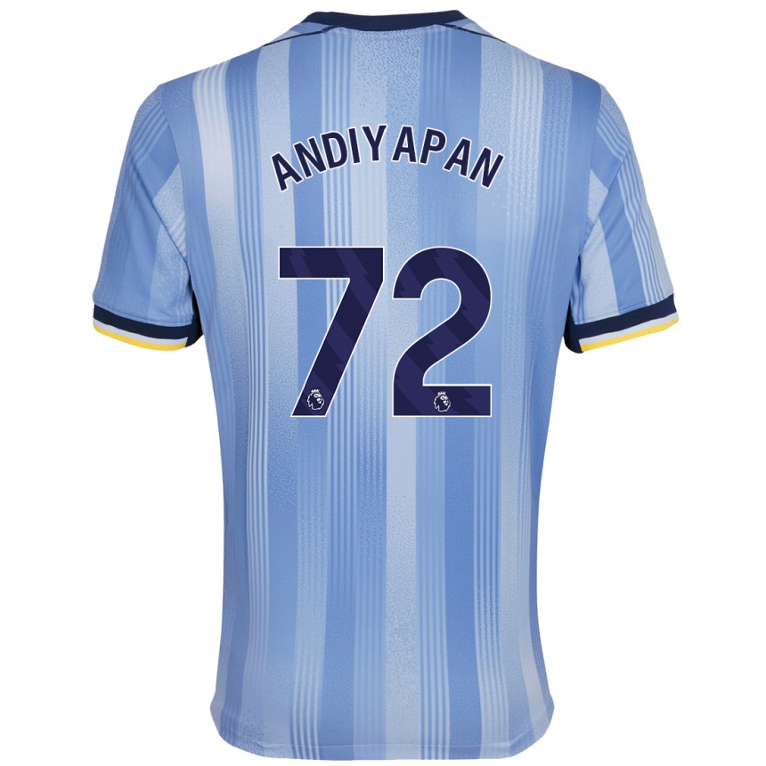 Kids Football William Andiyapan #72 Light Blue Away Jersey 2024/25 T-Shirt Canada