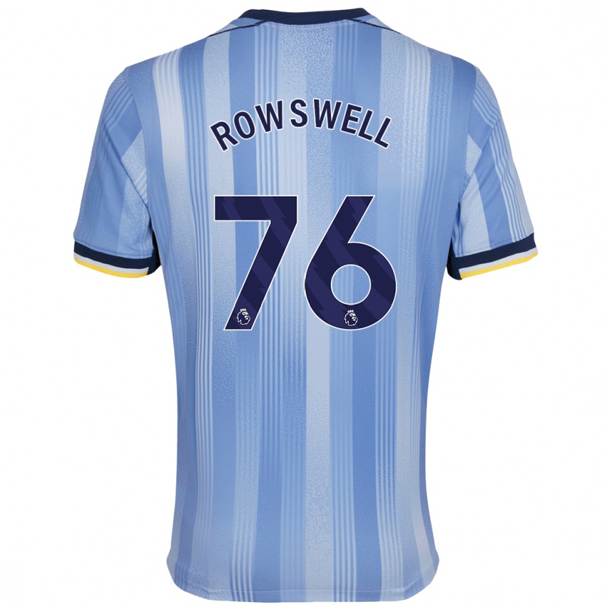 Kids Football James Rowswell #76 Light Blue Away Jersey 2024/25 T-Shirt Canada