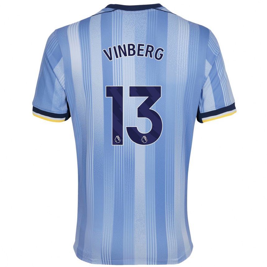 Kids Football Matilda Vinberg #13 Light Blue Away Jersey 2024/25 T-Shirt Canada