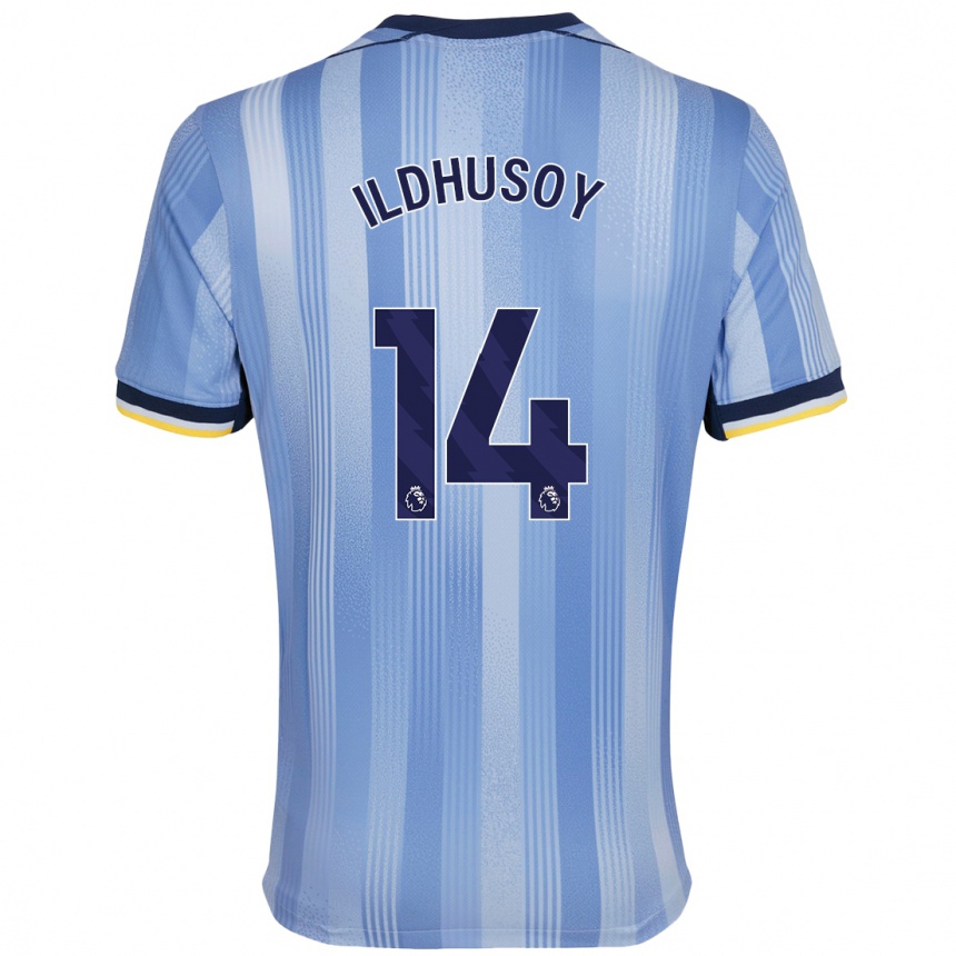 Kids Football Celin Bizet Ildhusøy #14 Light Blue Away Jersey 2024/25 T-Shirt Canada