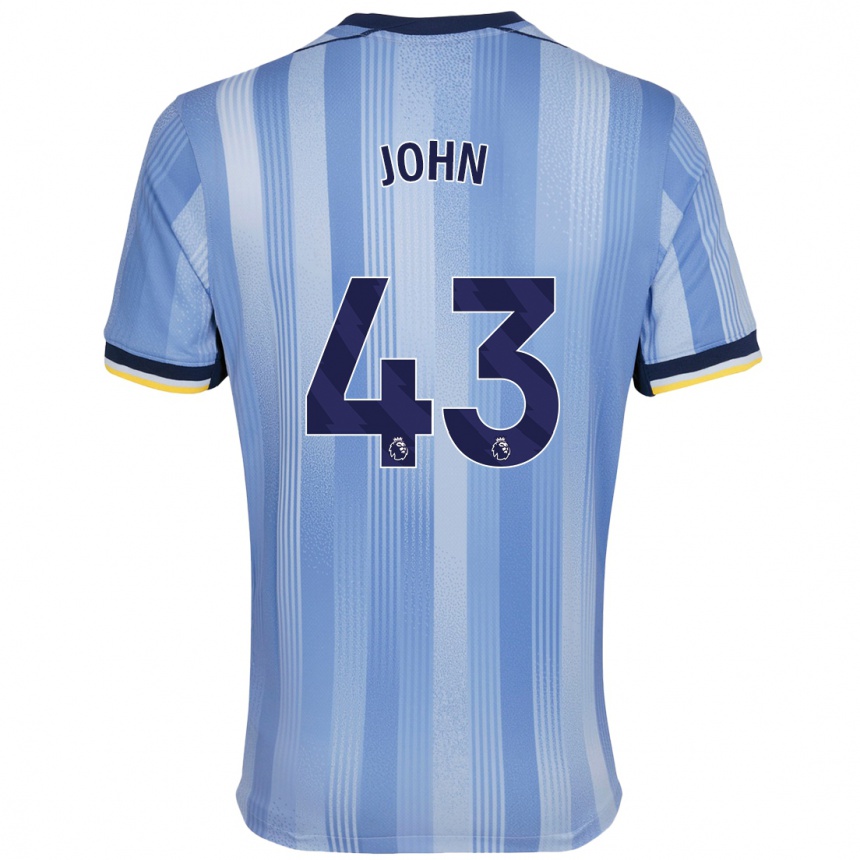 Enfant Football Maillot Nile John #43 Bleu Clair Tenues Extérieur 2024/25 Canada