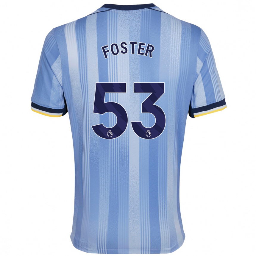 Kids Football Brooklyn Lyons Foster #53 Light Blue Away Jersey 2024/25 T-Shirt Canada