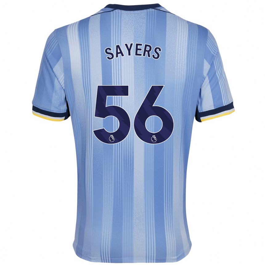 Enfant Football Maillot Charlie Sayers #56 Bleu Clair Tenues Extérieur 2024/25 Canada