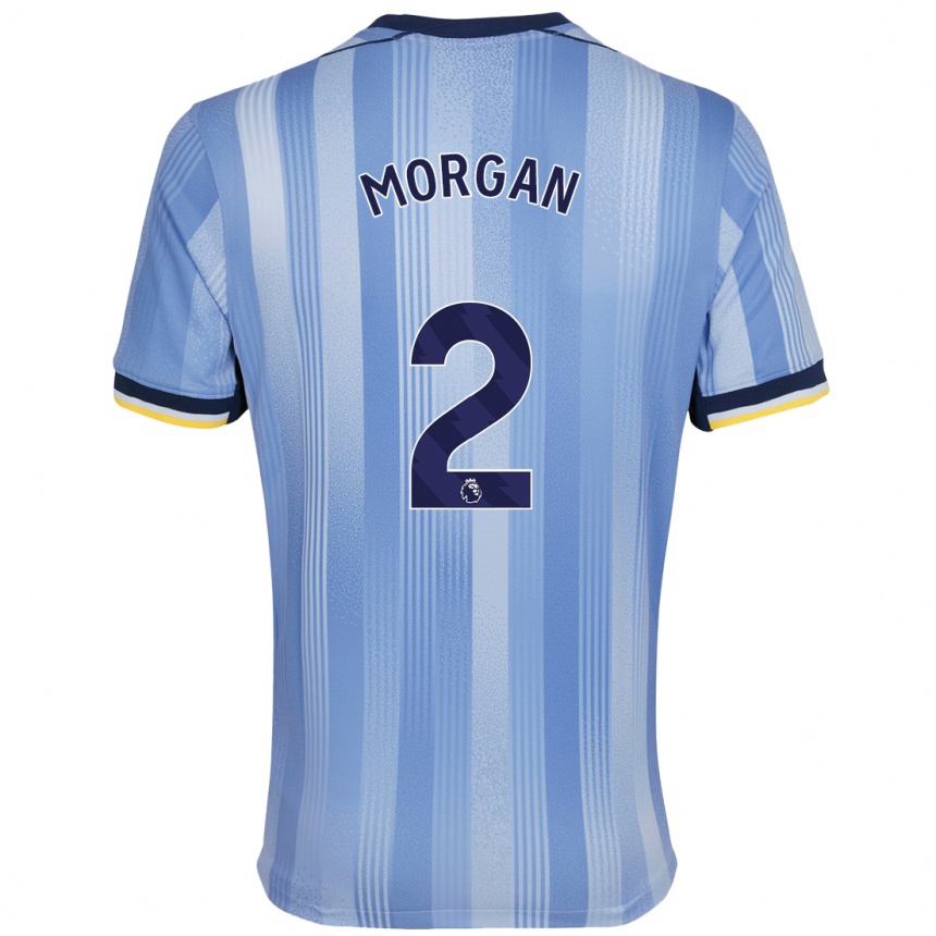 Enfant Football Maillot Esther Morgan #2 Bleu Clair Tenues Extérieur 2024/25 Canada