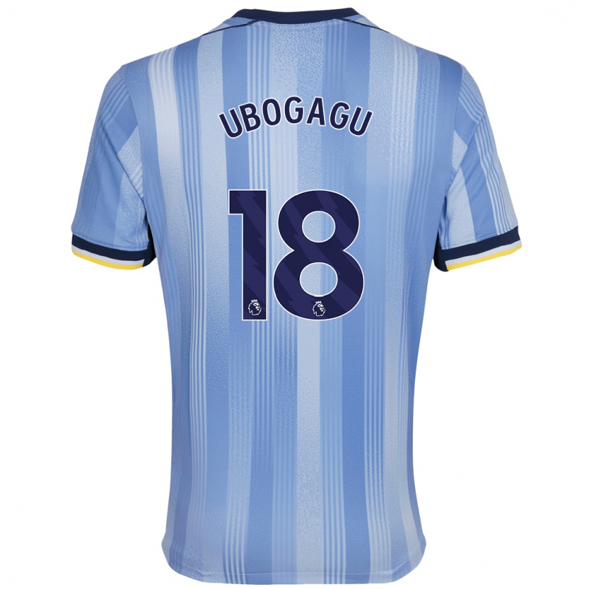 Kids Football Chioma Ubogagu #18 Light Blue Away Jersey 2024/25 T-Shirt Canada