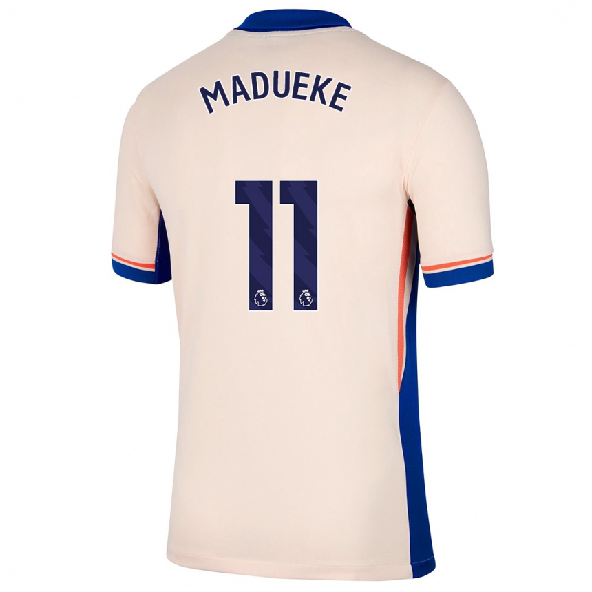 Kids Football Noni Madueke #11 Light Beige Away Jersey 2024/25 T-Shirt Canada