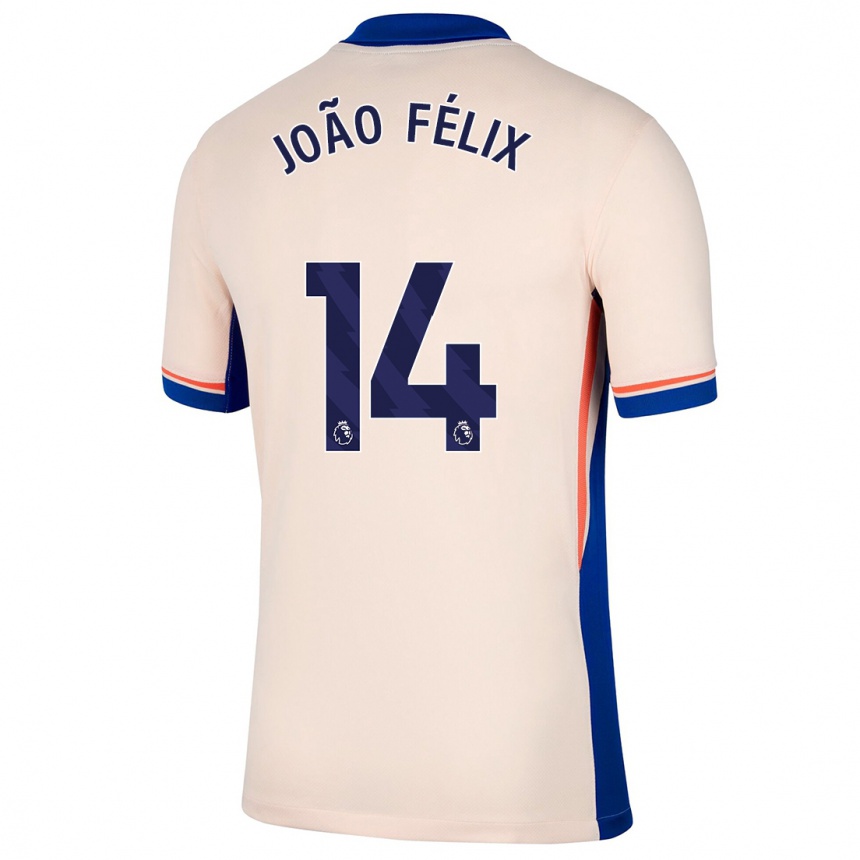 Enfant Football Maillot Joao Felix #14 Beige Clair Tenues Extérieur 2024/25 Canada