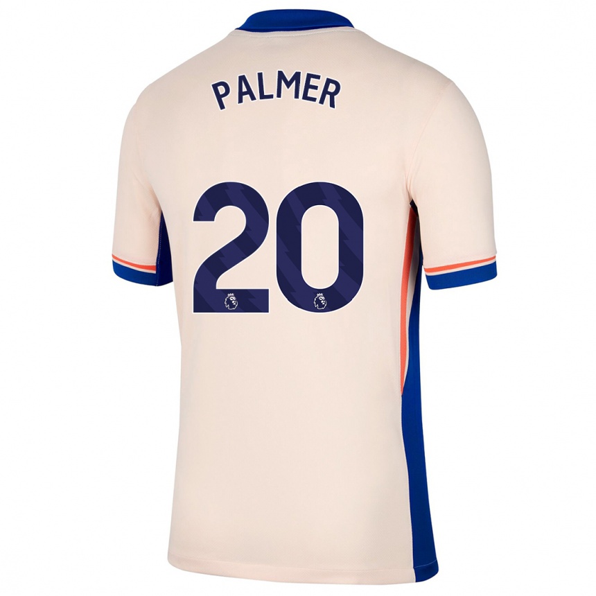 Kids Football Cole Palmer #20 Light Beige Away Jersey 2024/25 T-Shirt Canada