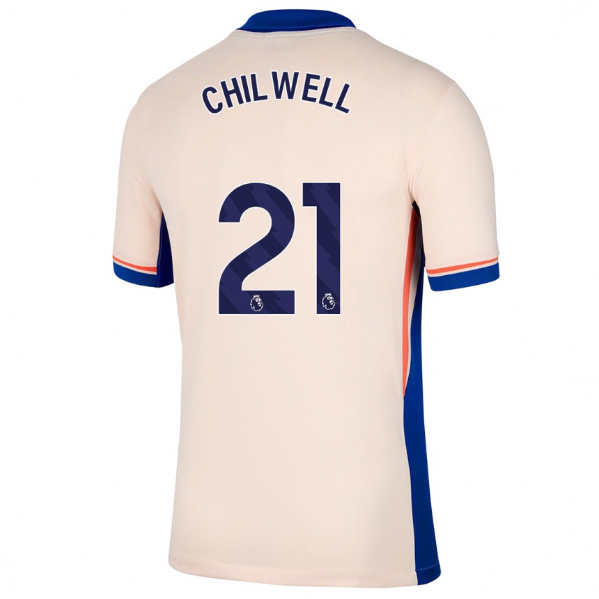 Kids Football Ben Chilwell #21 Light Beige Away Jersey 2024/25 T-Shirt Canada