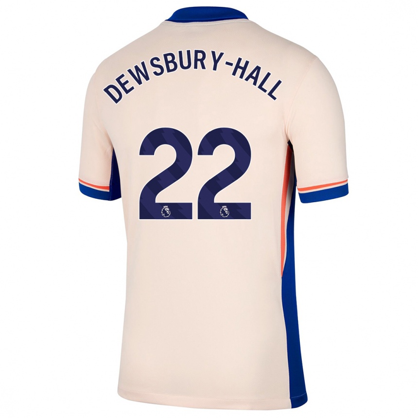 Kids Football Kiernan Dewsbury-Hall #22 Light Beige Away Jersey 2024/25 T-Shirt Canada