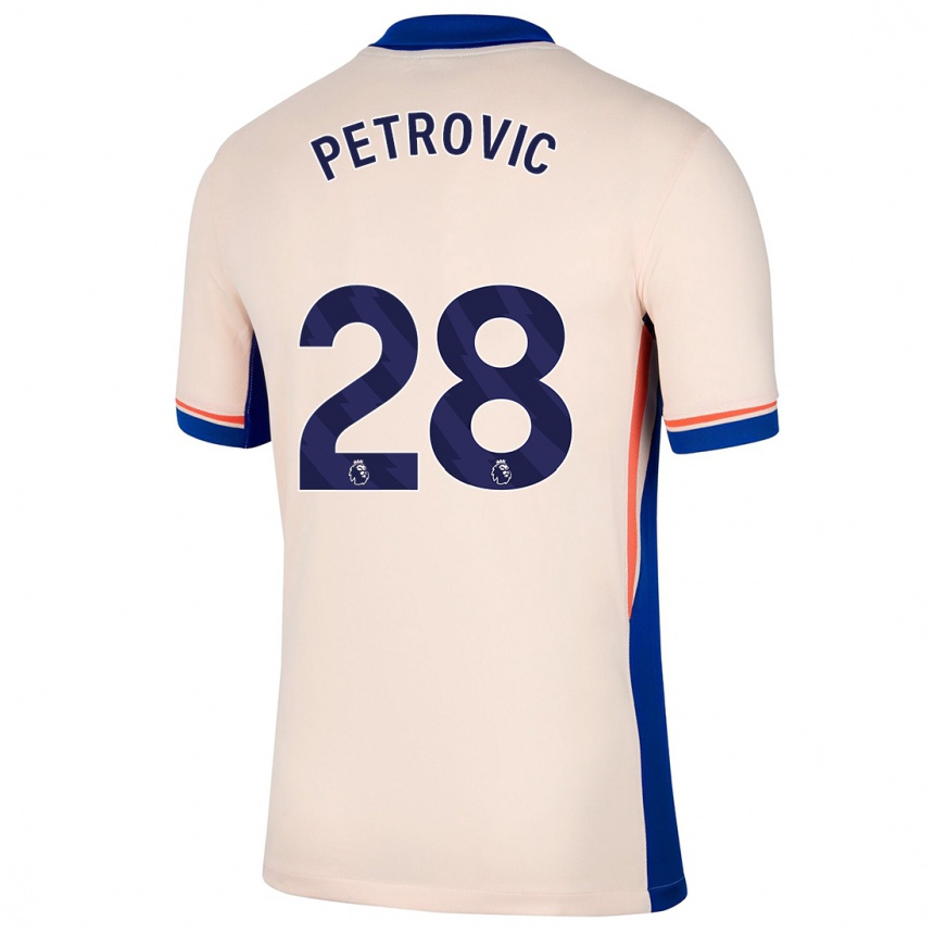 Enfant Football Maillot Djordje Petrovic #28 Beige Clair Tenues Extérieur 2024/25 Canada