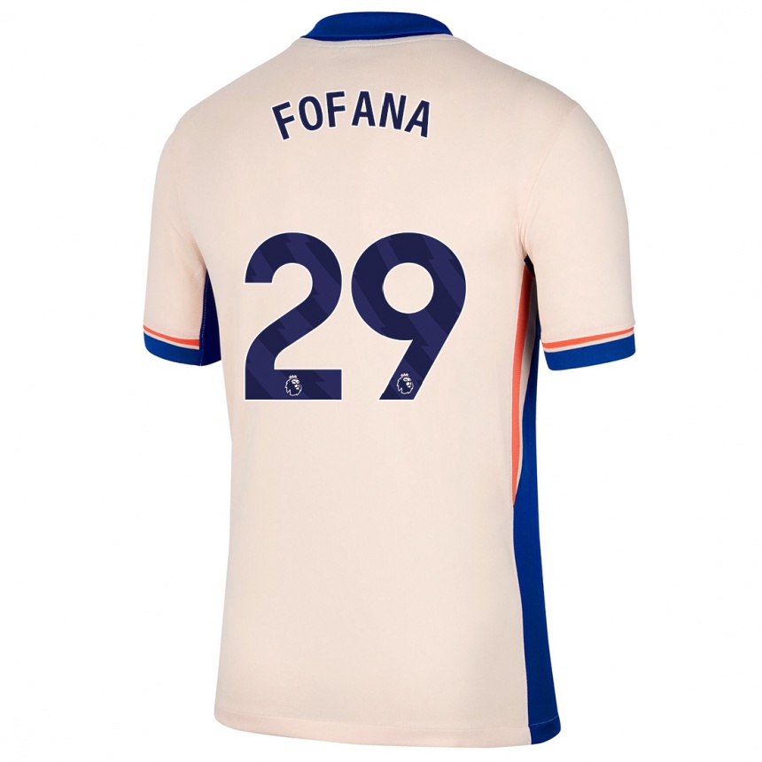 Kids Football Wesley Fofana #29 Light Beige Away Jersey 2024/25 T-Shirt Canada