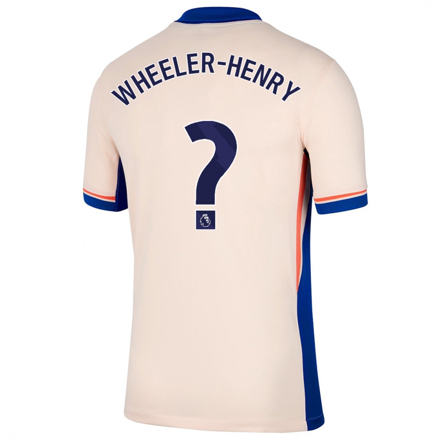 Kids Football Joseph Wheeler-Henry #0 Light Beige Away Jersey 2024/25 T-Shirt Canada