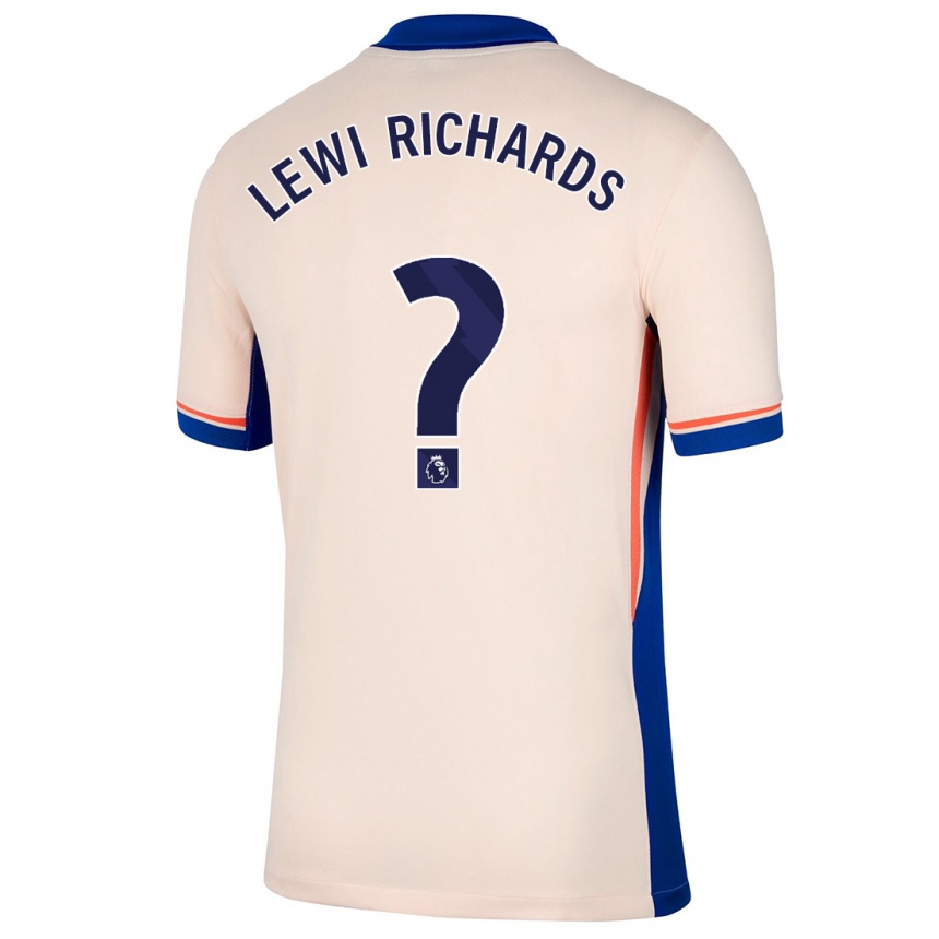 Kids Football Lewi Richards #0 Light Beige Away Jersey 2024/25 T-Shirt Canada