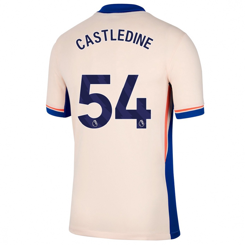 Kids Football Leo Castledine #54 Light Beige Away Jersey 2024/25 T-Shirt Canada