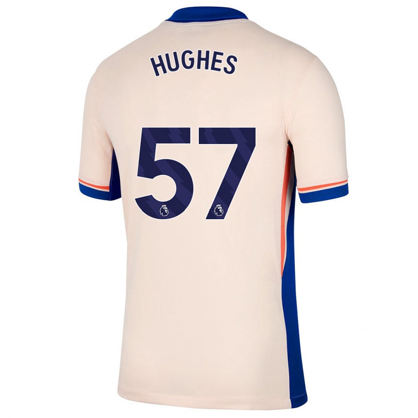 Enfant Football Maillot Brodi Hughes #57 Beige Clair Tenues Extérieur 2024/25 Canada