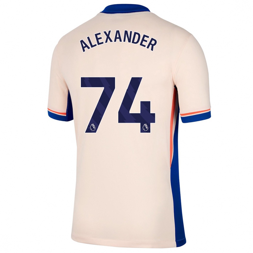 Enfant Football Maillot Reiss Alexander Russell-Denny #74 Beige Clair Tenues Extérieur 2024/25 Canada