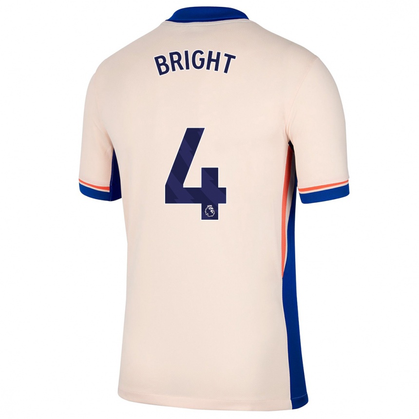 Kids Football Millie Bright #4 Light Beige Away Jersey 2024/25 T-Shirt Canada