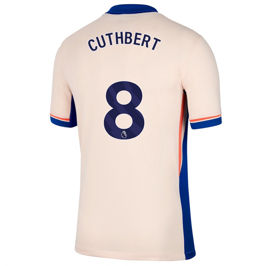 Enfant Football Maillot Erin Cuthbert #8 Beige Clair Tenues Extérieur 2024/25 Canada