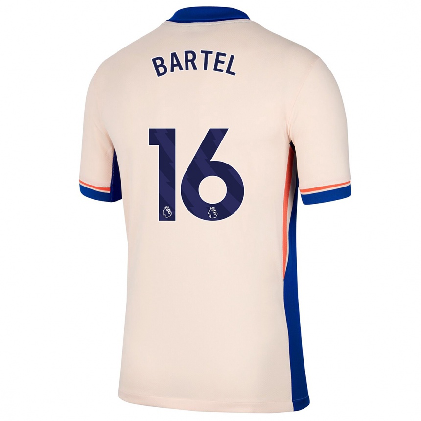 Kids Football Júlia Bartel #16 Light Beige Away Jersey 2024/25 T-Shirt Canada