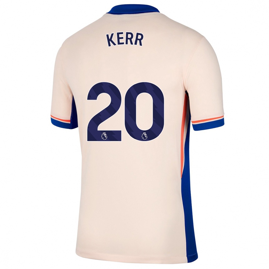 Kids Football Sam Kerr #20 Light Beige Away Jersey 2024/25 T-Shirt Canada