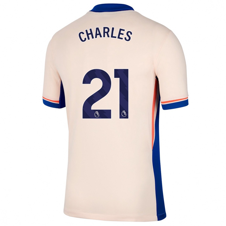 Enfant Football Maillot Niamh Charles #21 Beige Clair Tenues Extérieur 2024/25 Canada