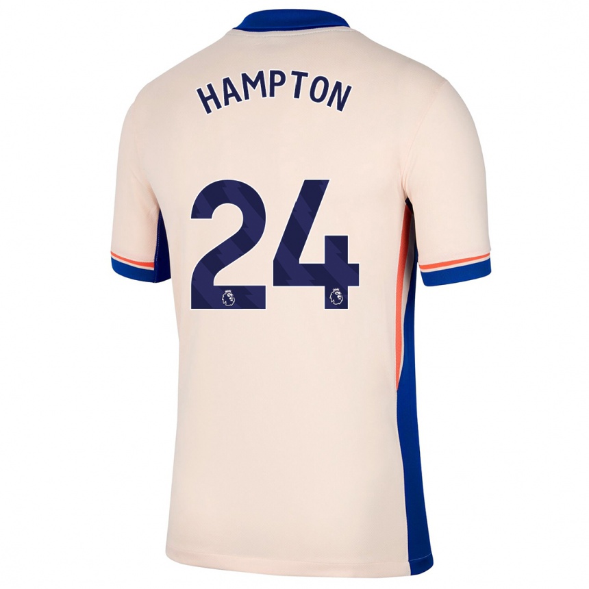 Kids Football Hannah Hampton #24 Light Beige Away Jersey 2024/25 T-Shirt Canada