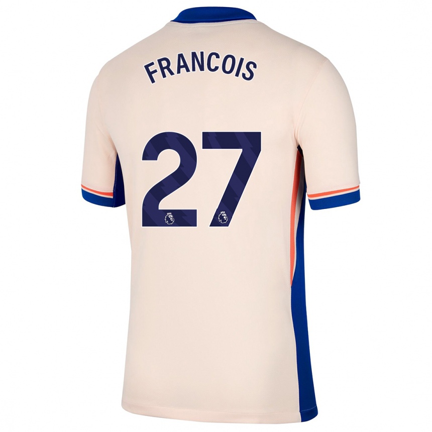 Kids Football Oriane Jean-François #27 Light Beige Away Jersey 2024/25 T-Shirt Canada