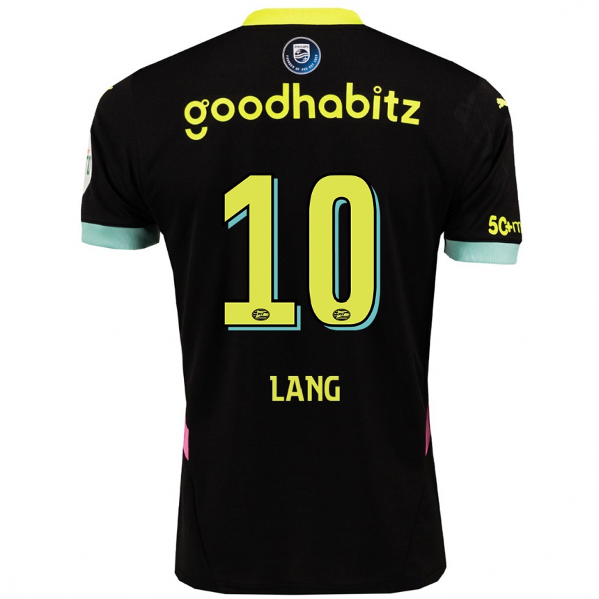 Enfant Football Maillot Noa Lang #10 Noir Jaune Tenues Extérieur 2024/25 Canada