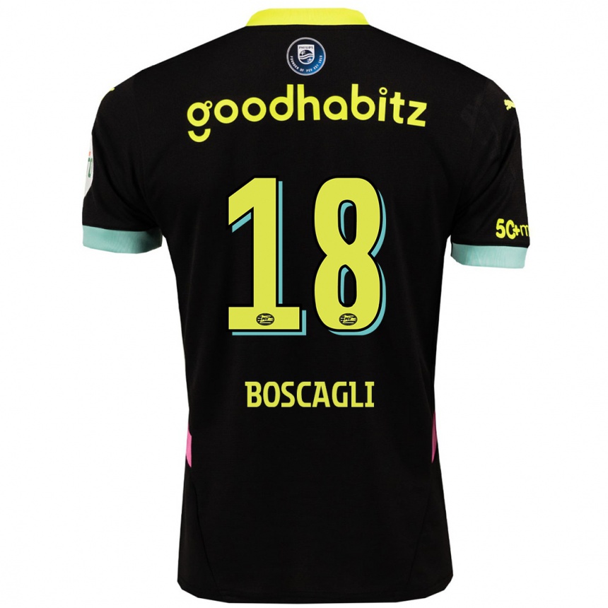 Enfant Football Maillot Olivier Boscagli #18 Noir Jaune Tenues Extérieur 2024/25 Canada